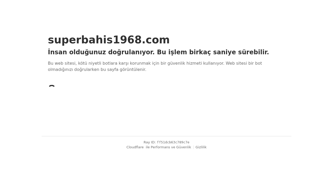Screenshot of www.superbahis1968.com