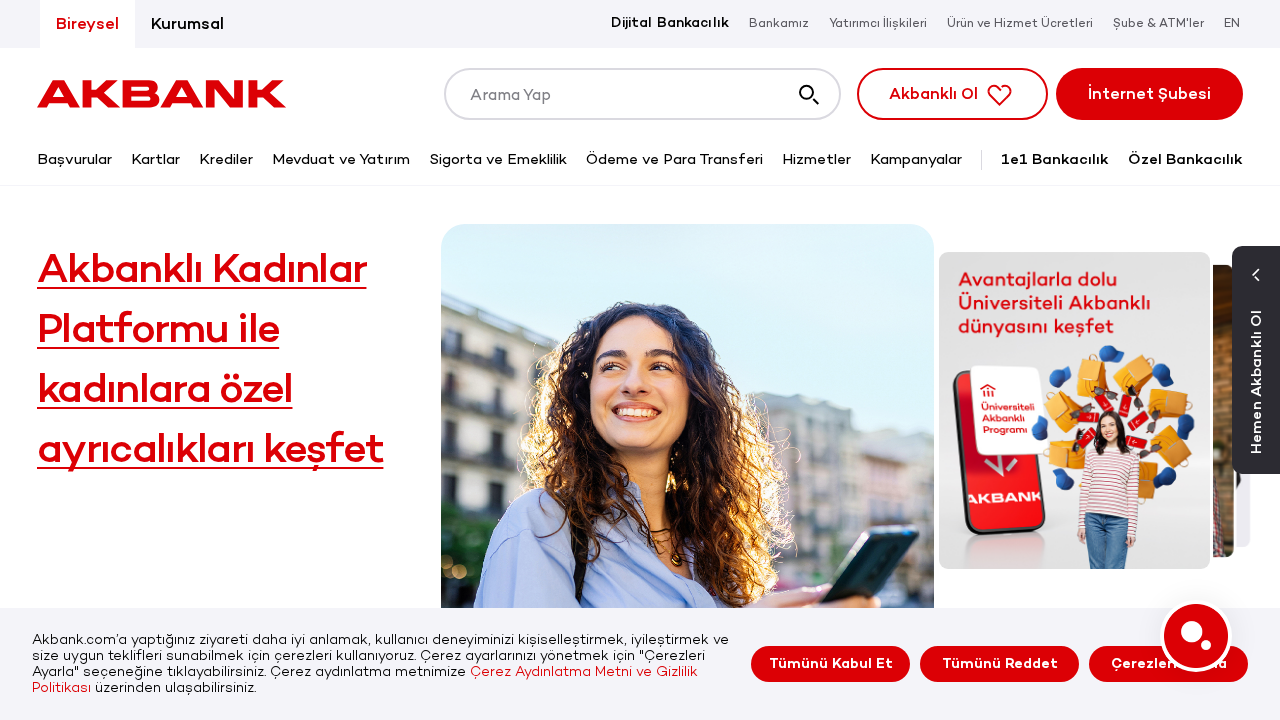 Screenshot of akbank.com
