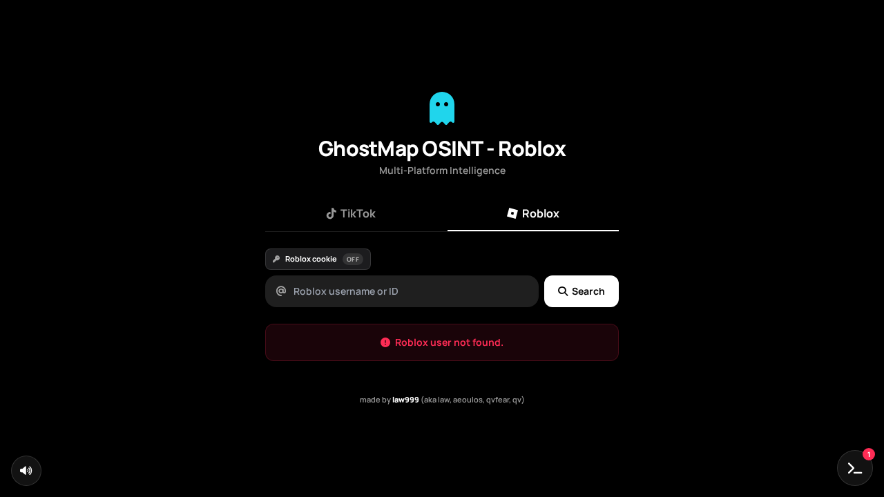 Screenshot of gh0stmap.vercel.app captured during the scan