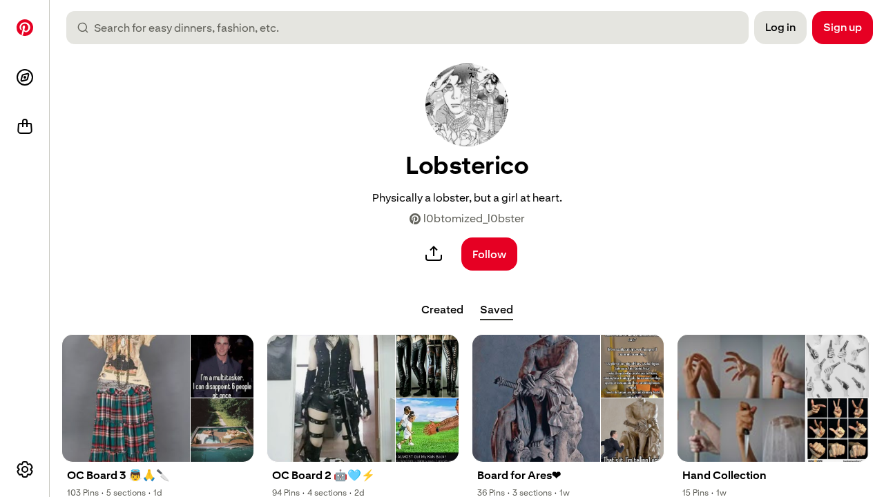 Screenshot of www.pinterest.com captured during the scan