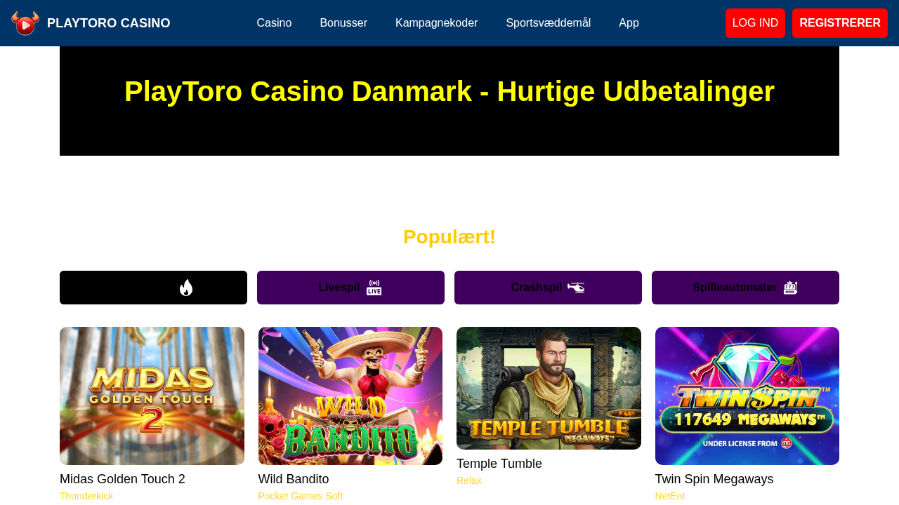 Screenshot of playtoro-dk.com