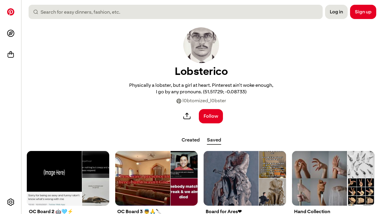 Screenshot of www.pinterest.com captured during the scan