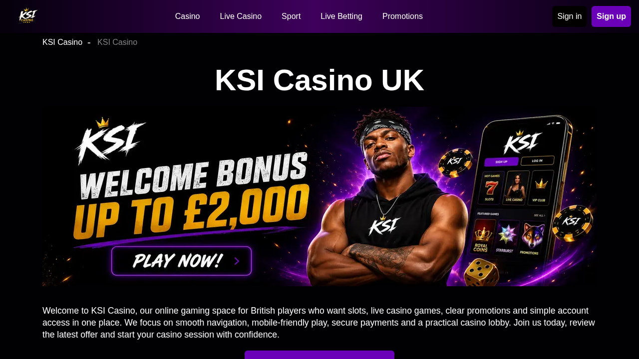 Screenshot of ksicasinos.com captured during the scan