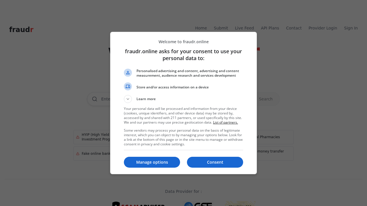 Screenshot of fraudr.online