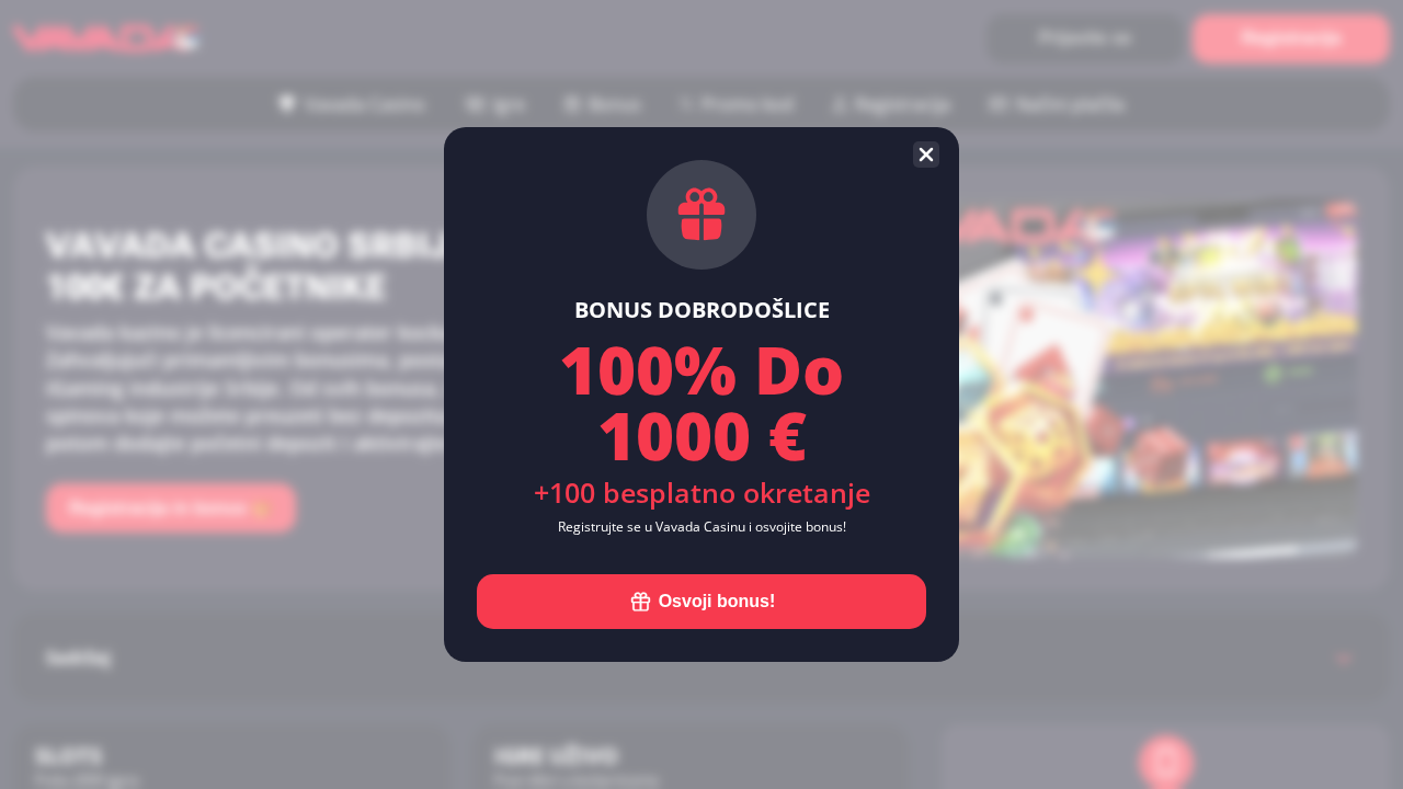 Screenshot of vavada-srb.com