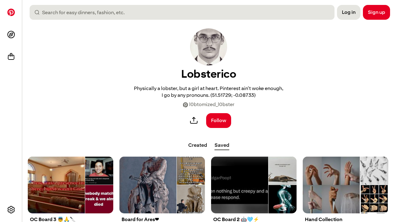 Screenshot of www.pinterest.com captured during the scan