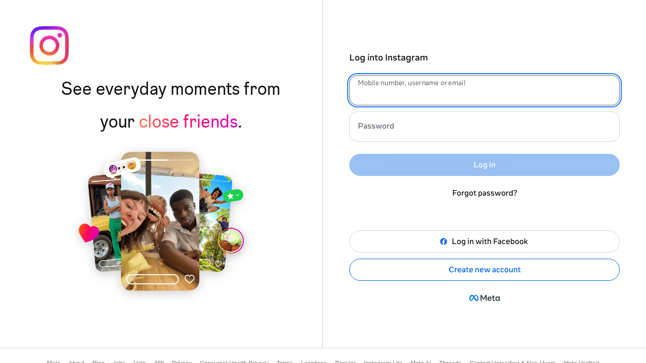 Screenshot of www.instagram.com captured during the scan