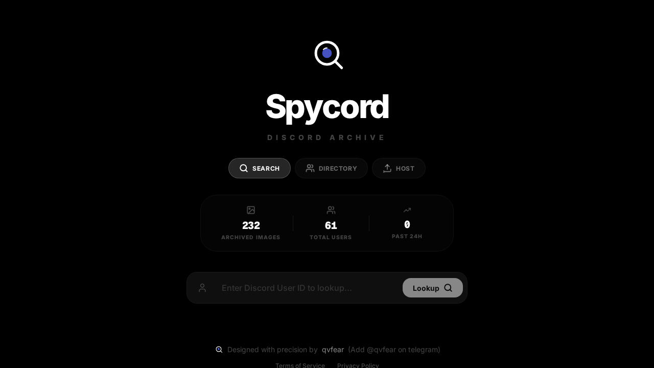 Screenshot of spycord1.vercel.app captured during the scan
