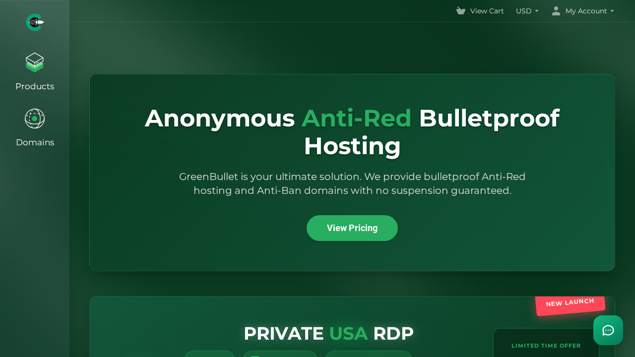 Screenshot of greenbullet.su