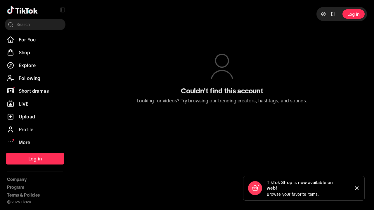 Screenshot of tiktok.com captured during the scan
