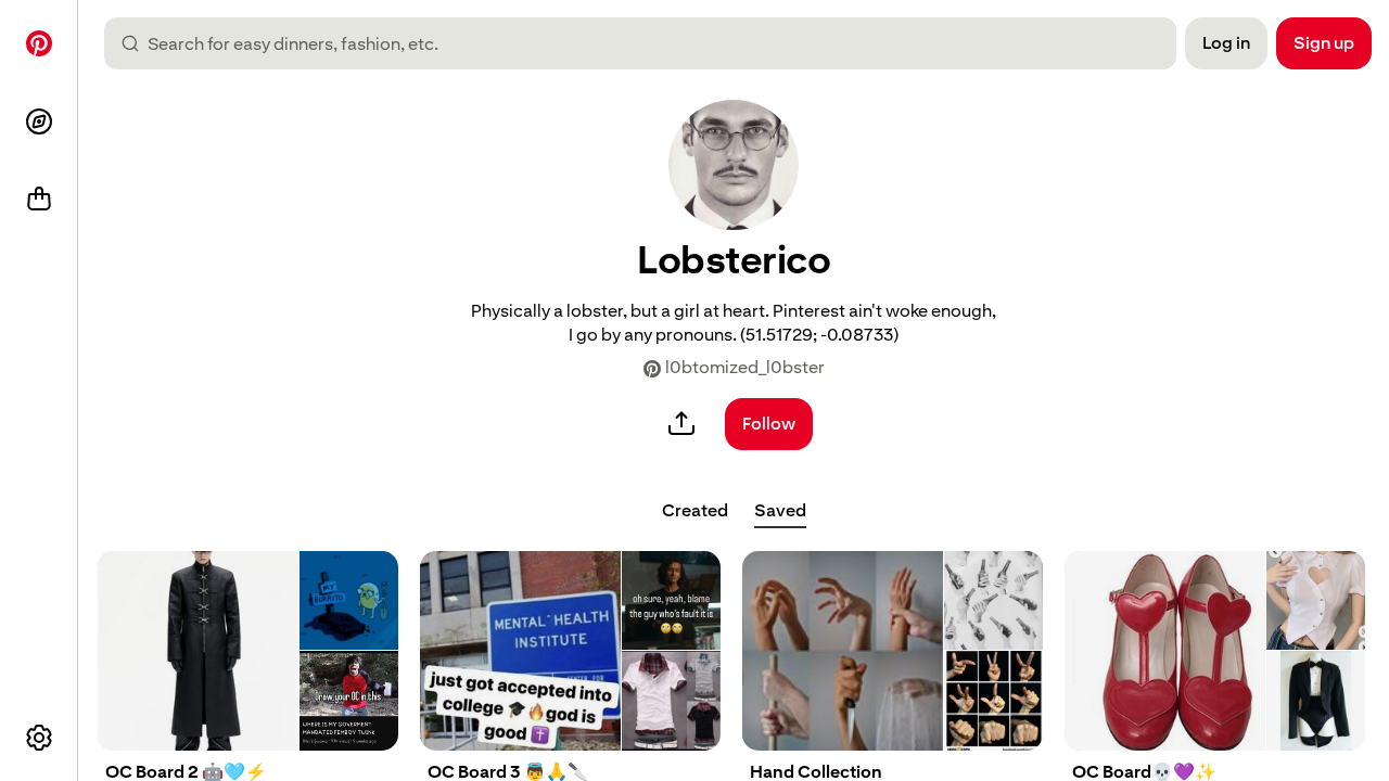 Screenshot of www.pinterest.com captured during the scan