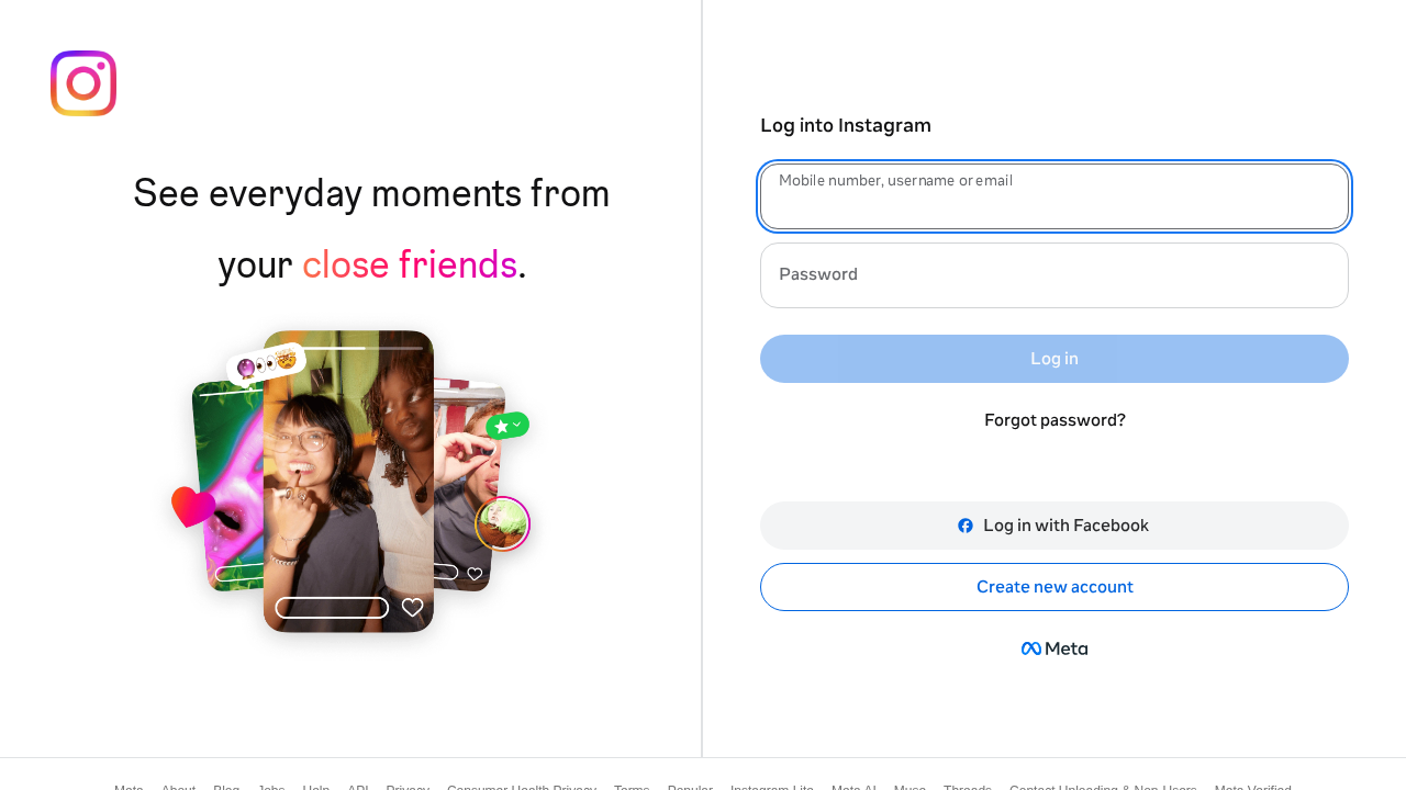 Screenshot of www.instagram.com captured during the scan