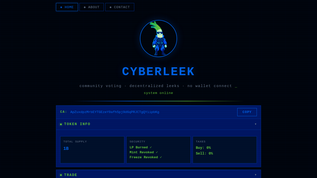 Screenshot of www.cyberleek.cc captured during the scan