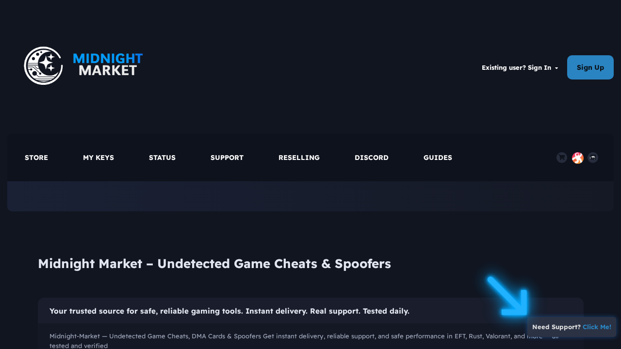 Screenshot of midnight-market.ca