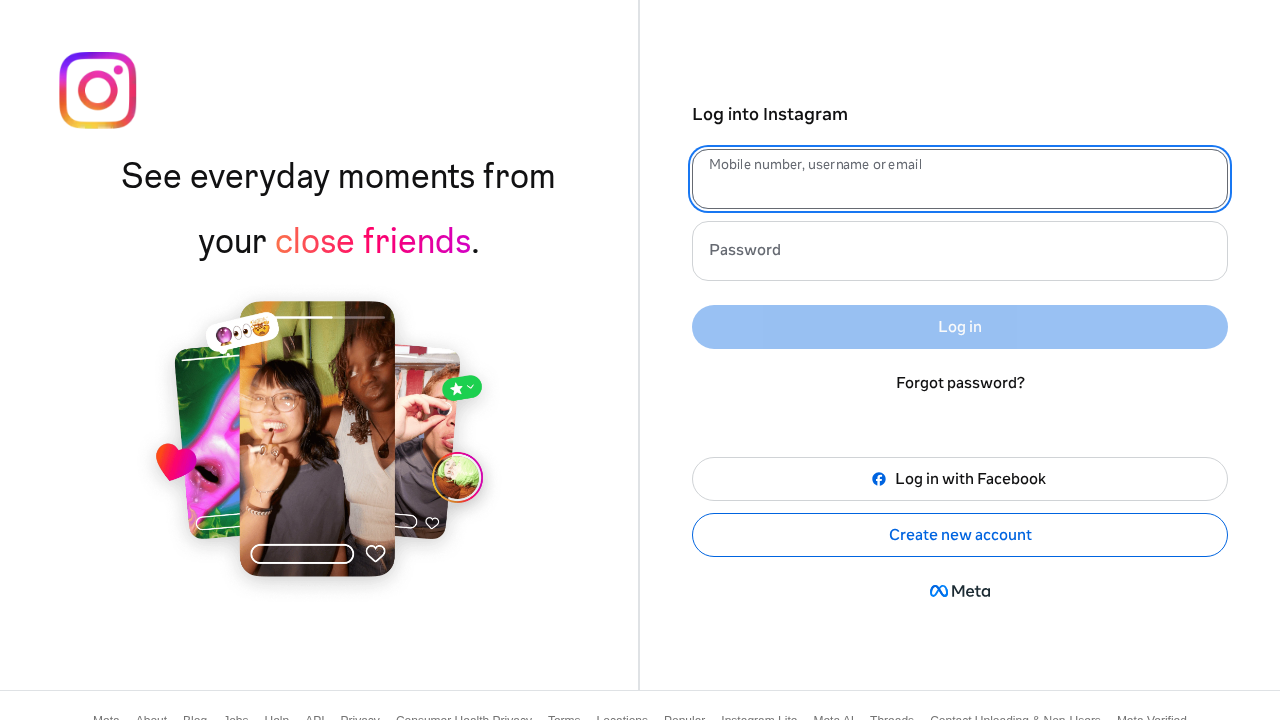 Screenshot of www.instagram.com captured during the scan