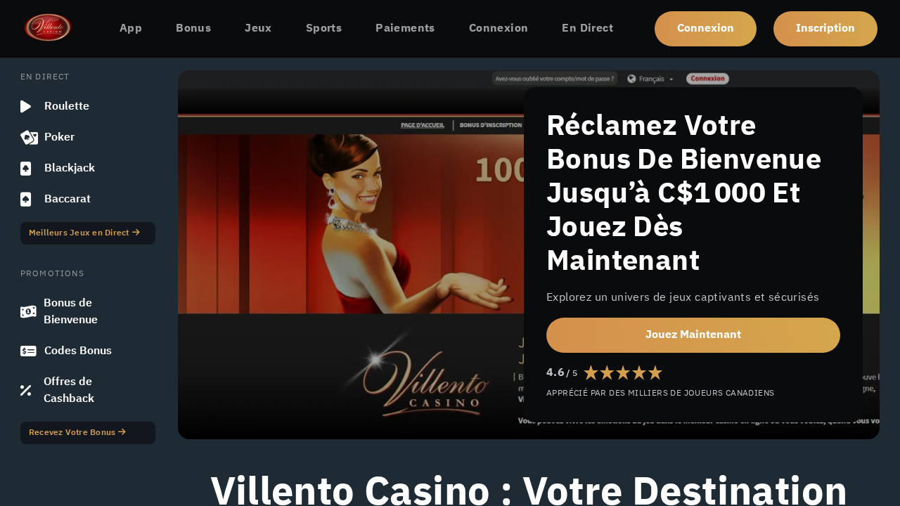 Screenshot of villentocasinoca.net