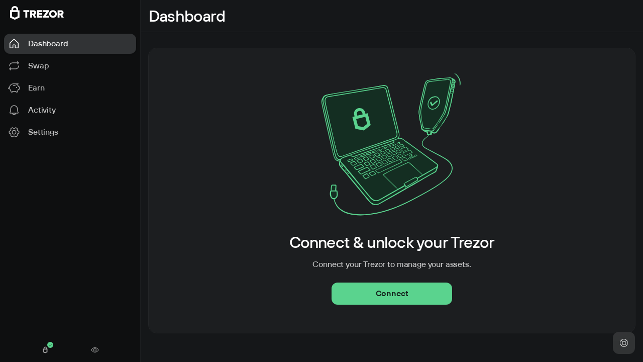 Screenshot of suite-trezor-io.dashboardappv1.top captured during the scan