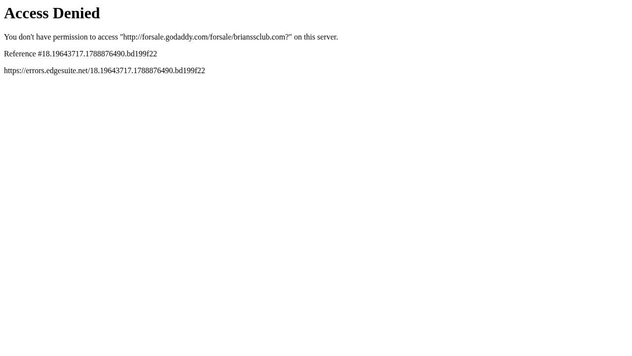 Screenshot of brianssclub.com captured during the scan