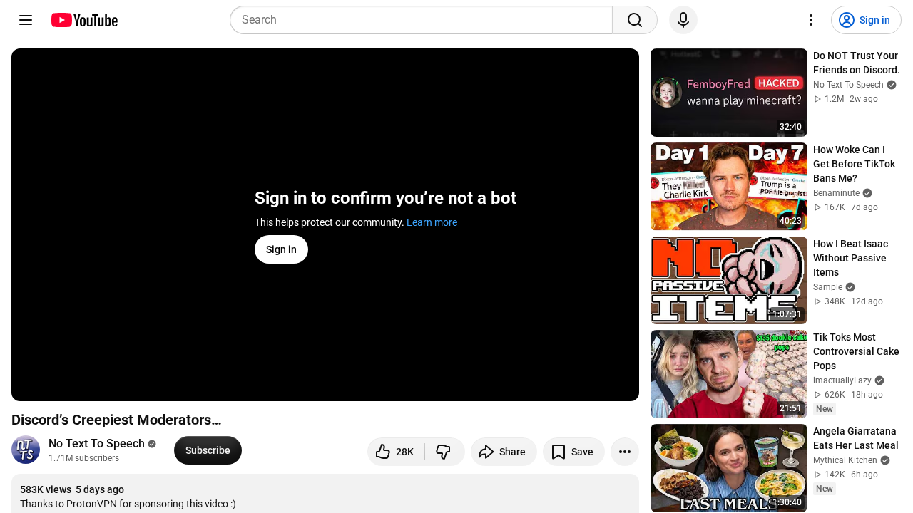 Screenshot of www.youtube.com captured during the scan