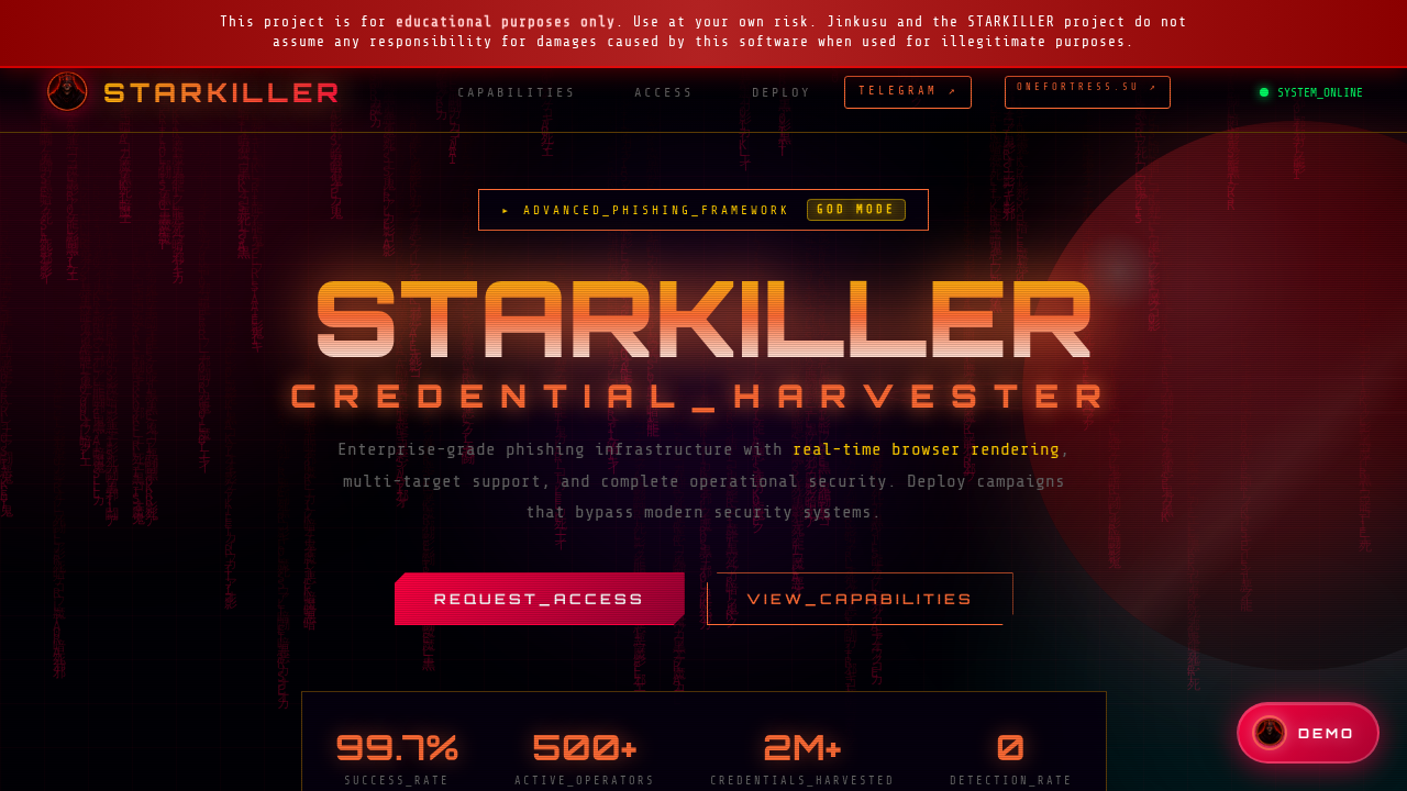 Screenshot of starkiller.su