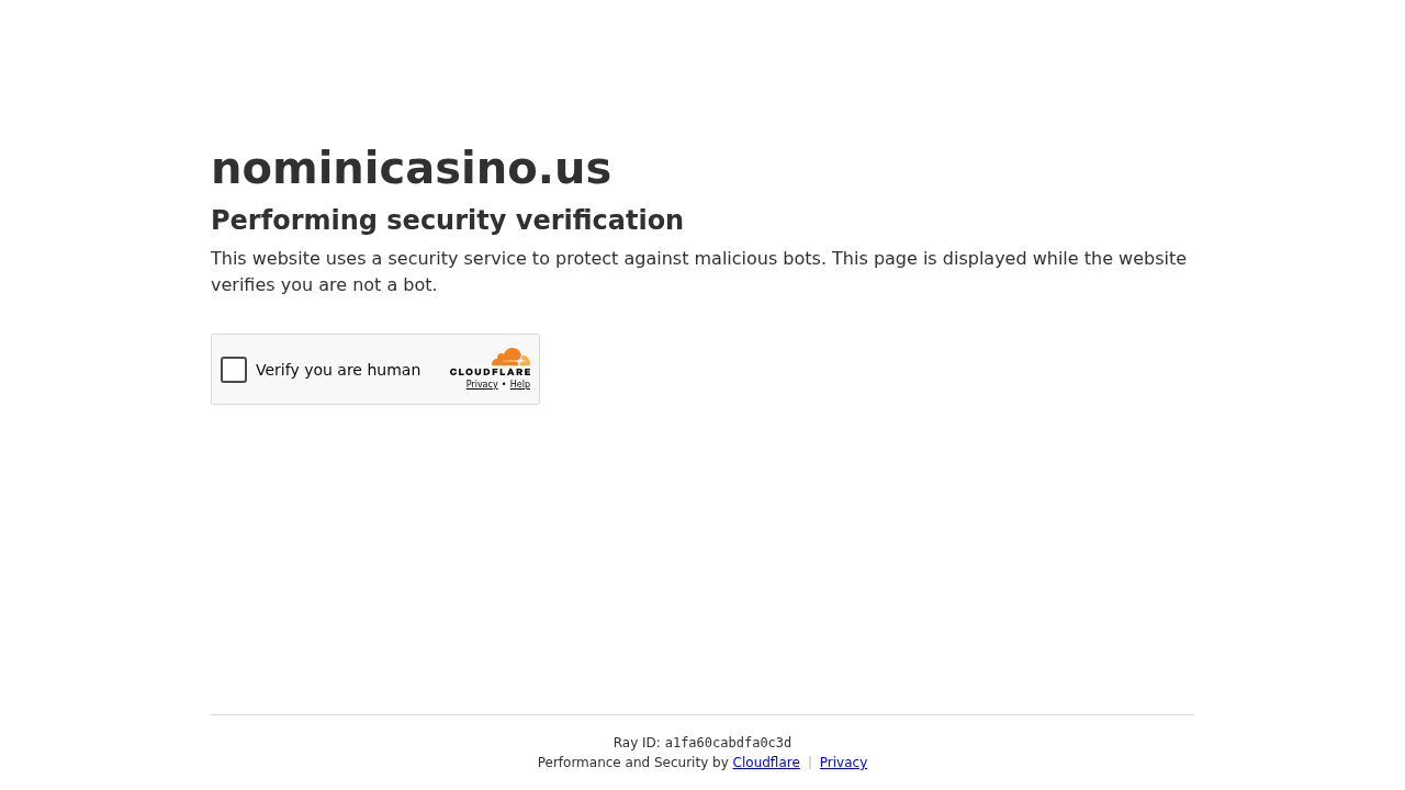 Screenshot of nominicasino.us captured during the scan