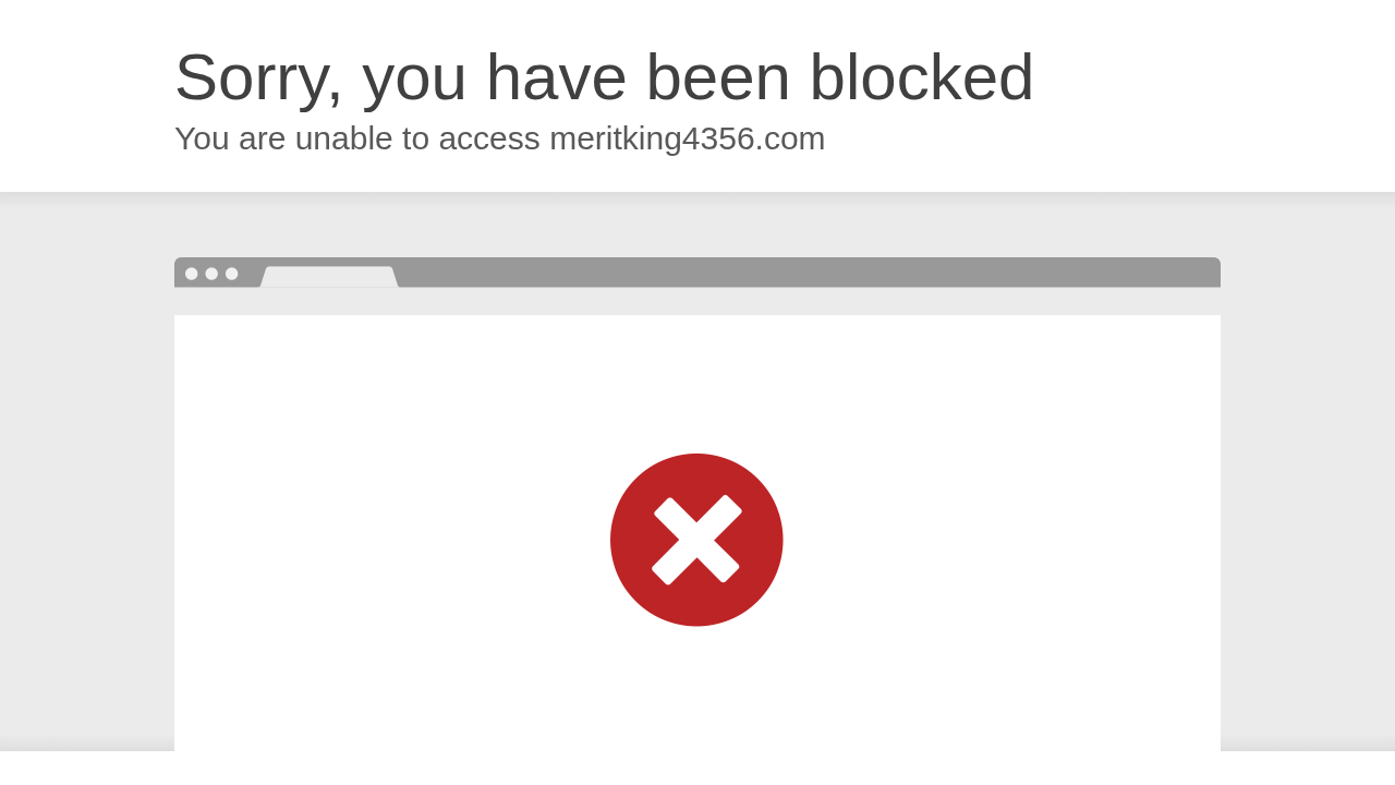 Screenshot of meritking4356.com captured during the scan