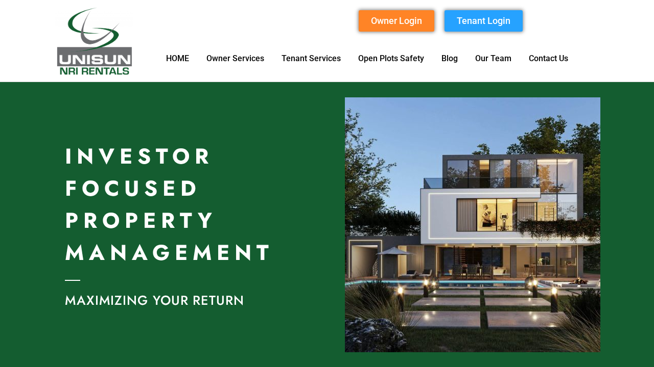 Screenshot of nrirentals.in