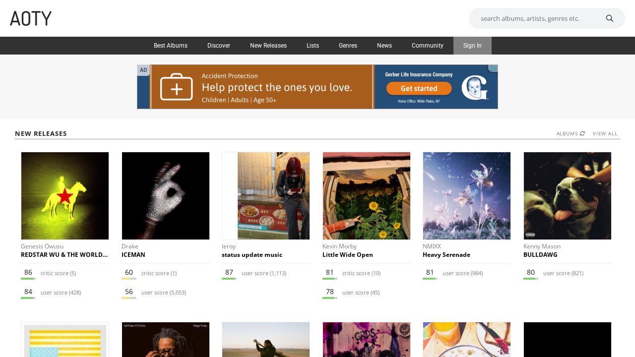 Screenshot of www.albumoftheyear.org