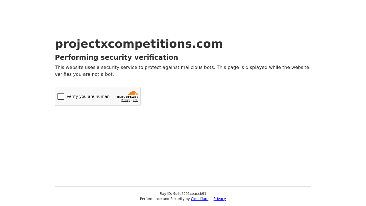 Screenshot of projectxcompetitions.com