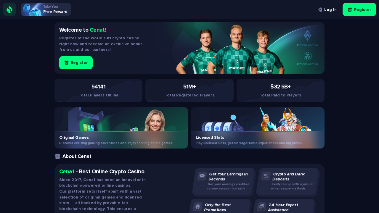 Screenshot of cenat.win