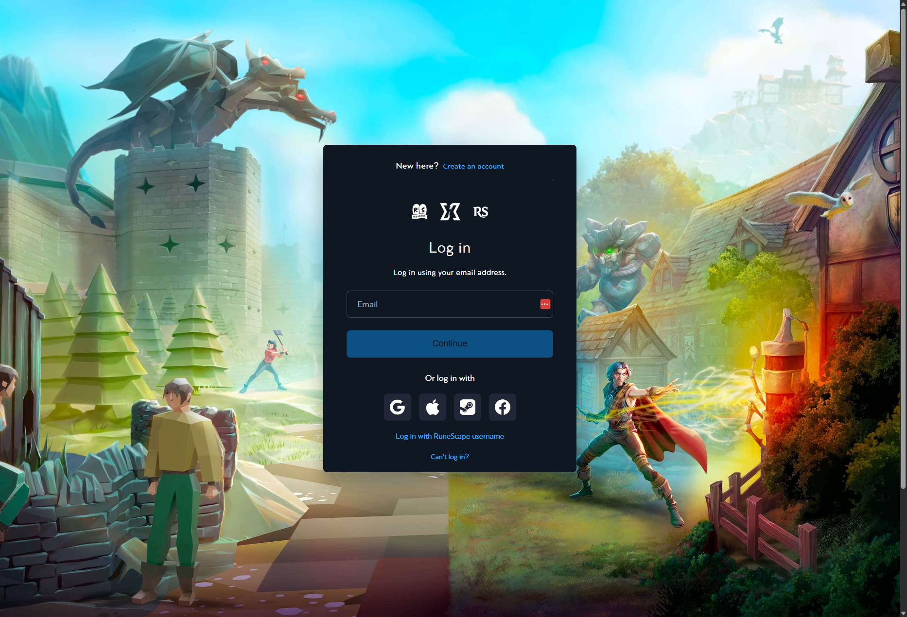 Screenshot of osrsjagex.gamingvote.com