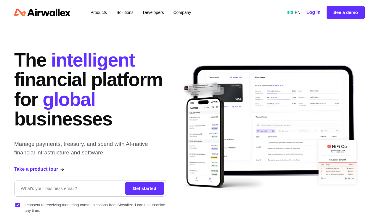 Screenshot of www-airwallex.mainst.biz