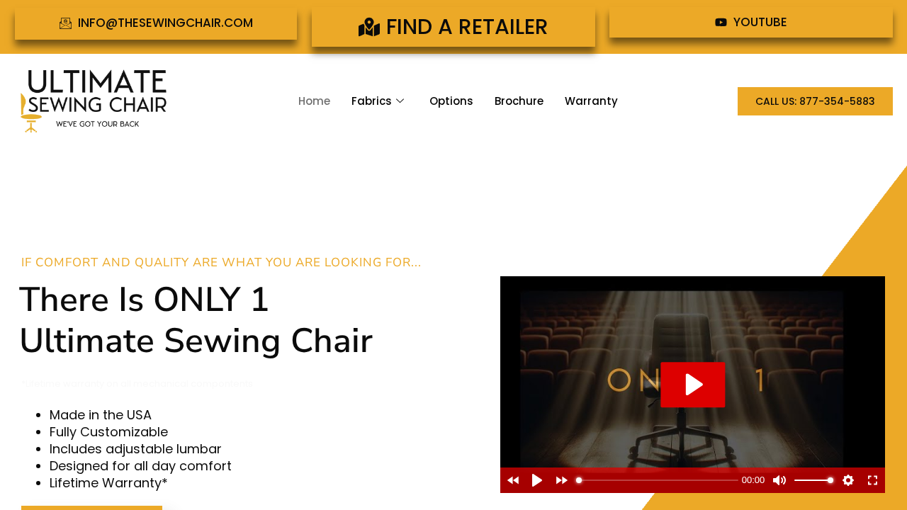 Screenshot of ultimatesewingchair.com