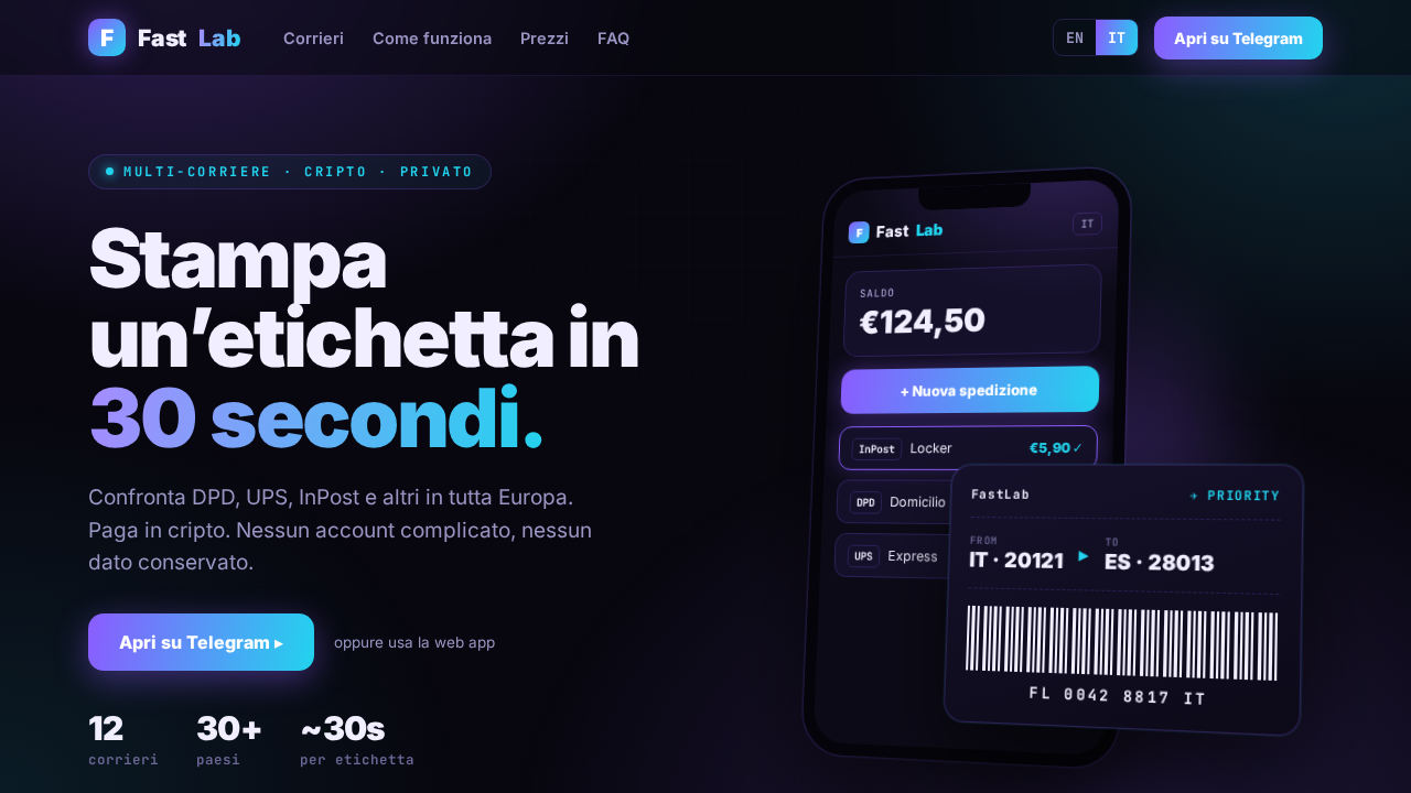 Screenshot of fastlab.me