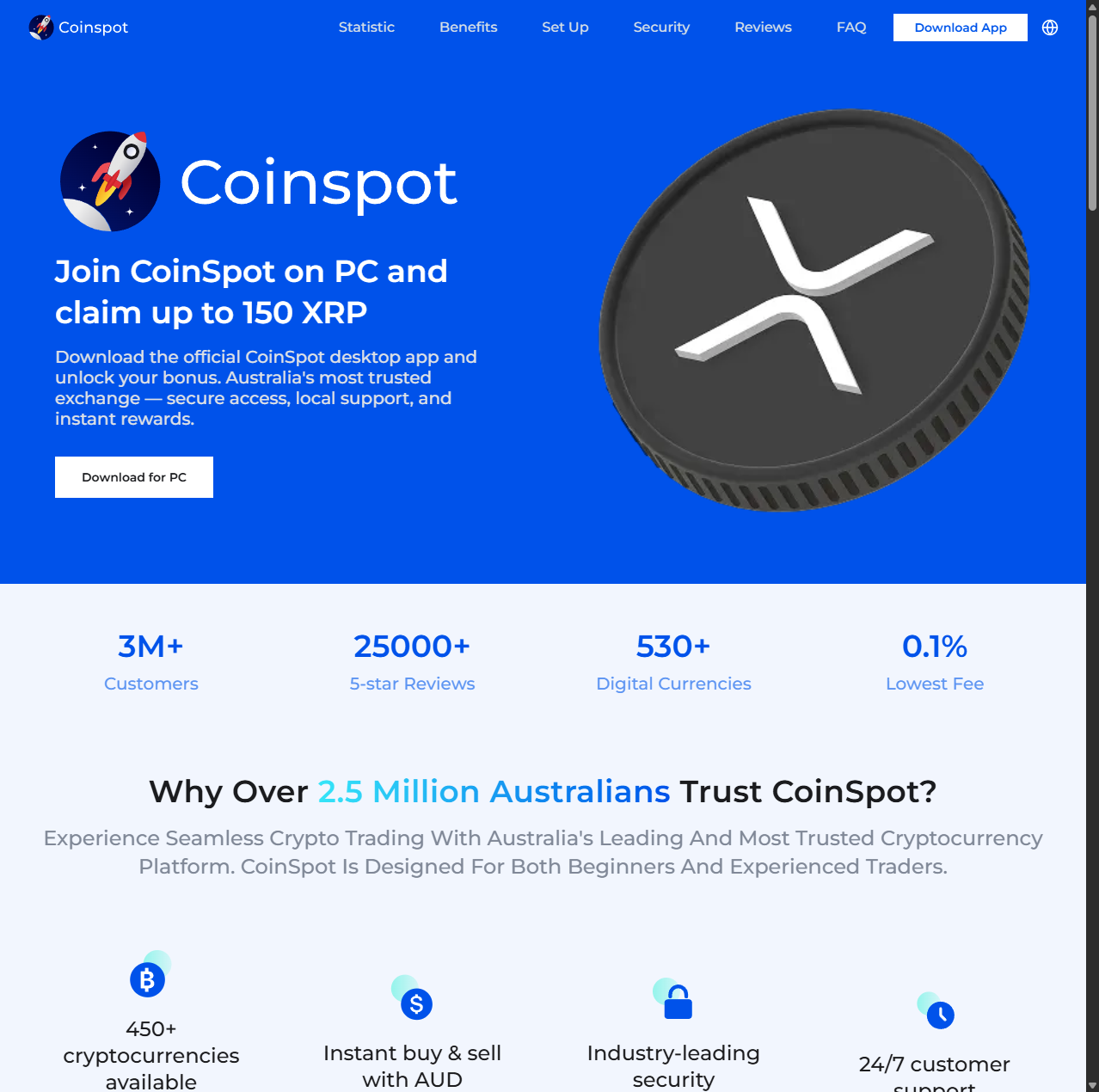 Screenshot of coinspot.system-apps-updates.com